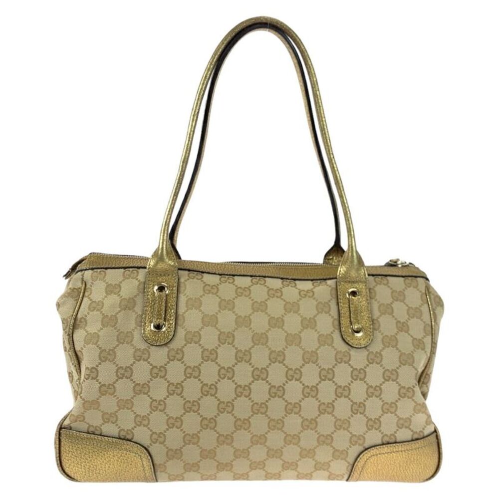 Gucci Princy GG Canvas Leather Tote Bag - Picture 3 of 10